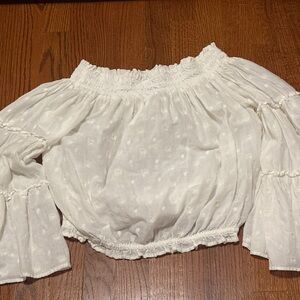 Zara White Blouse with Elegant Design